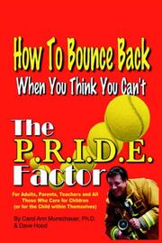 Cover of: The P.R.I.D.E. Factor: How To Bounce Back When You Think You Can't