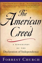 Cover of: The American Creed by Forrest Church