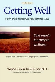 Cover of: Getting Well by Wayne Cox, Dale Guyer