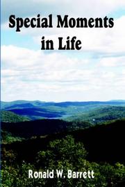 Cover of: Special Moments In Life by Ronald W. Barrett