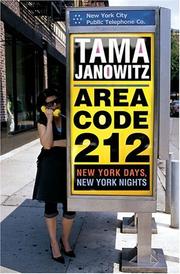 Cover of: Area Code 212 | Tama Janowitz