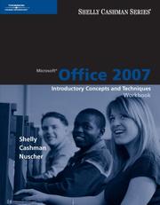 Cover of: Microsoft Office 2007: Introductory Concepts and Techniques, Workbook (Shelly Cashman)