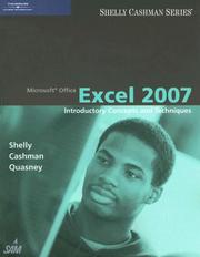 Cover of: Microsoft Office Excel 2007: Introductory Concepts and Techniques (Shelly Cashman Series)