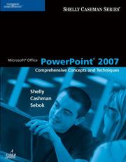 Cover of: Microsoft Office PowerPoint 2007: Comprehensive Concepts and Techniques (Shelly Cashman)