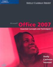 Cover of: Microsoft Office 2007 by Gary B. Shelly, Thomas J. Cashman, Misty E. Vermaat