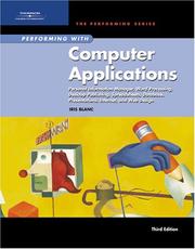 Cover of: Performing with Computer Applications by Iris Blanc
