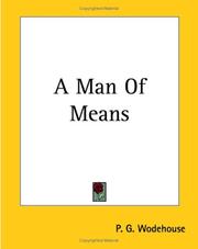 Cover of: A Man Of Means by P. G. Wodehouse