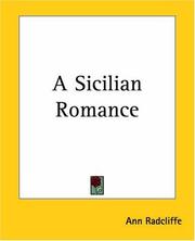Cover of: A Sicilian Romance by Ann Radcliffe