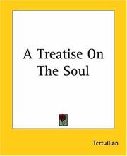 Cover of: A Treatise On The Soul