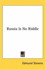 Cover of: Russia Is No Riddle