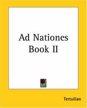 Cover of: Ad Nationes Book II