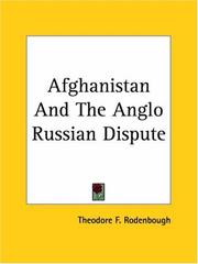 Cover of: Afghanistan And The Anglo Russian Dispute