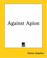 Cover of: Against Apion