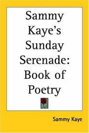 Cover of: Sammy Kaye's Sunday Serenade: Book of Poetry