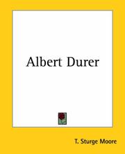 Cover of: Albert Durer (Slave Narratives) by T. Sturge Moore