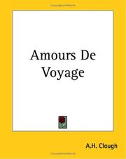 Cover of: Amours De Voyage by Arthur Hugh Clough