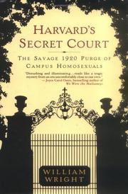 Cover of: Harvard's Secret Court by William Wright