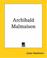 Cover of: Archibald Malmaison