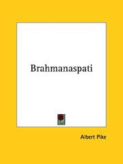 Cover of: Brahmanaspati | Albert Pike