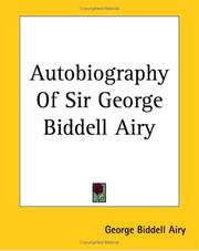 Cover of: Autobiography Of Sir George Biddell Airy