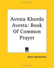 Cover of: Avesta Khorda Avesta: Book Of Common Prayer