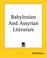 Cover of: Babylonian And Assyrian Literature