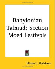 Cover of: Babylonian Talmud by Michael Levy Rodkinson