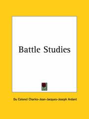 Cover of: Battle Studies