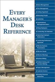 Cover of: Every Manager's Desk Reference by The Editors at Alpha Books, Alpha Editors