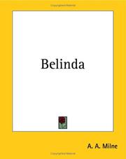 Cover of: Belinda by A. A. Milne