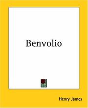 Front cover of Benvolio by Henry James