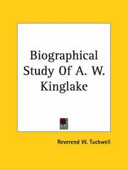 Cover of: Biographical Study Of A. W. Kinglake