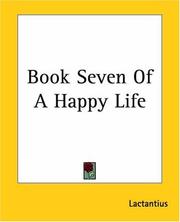 Cover of: Book Seven Of A Happy Life