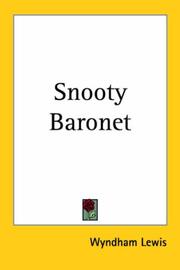 Cover of: Snooty Baronet by Wyndham Lewis