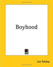 Cover of: Boyhood by Лев Толстой