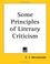 Cover of: Some Principles of Literary Criticism