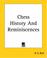 Cover of: Chess History And Reminiscences