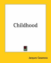 Cover of: Childhood by Giacomo Casanova