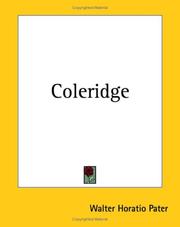 Cover of: Coleridge by Walter Pater