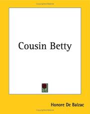 Cover of: Cousin Betty by Honoré de Balzac, Honoré de Balzac