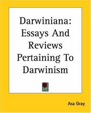 Cover of: Darwiniana by Asa Gray, Asa Gray