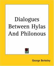 Cover of: Dialogues Between Hylas And Philonous
