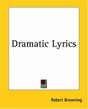 Front cover of Dramatic Lyrics by Robert Browning