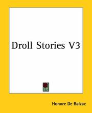 Cover of: Droll Stories by Honoré de Balzac