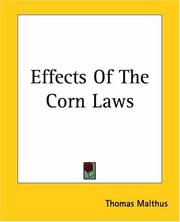 Cover of: Effects of the Corn Laws