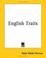 Cover of: English Traits