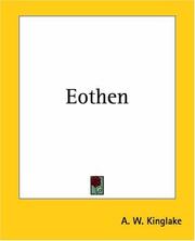 Cover of: Eothen