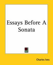 Cover of: Essays Before A Sonata by Charles Ives