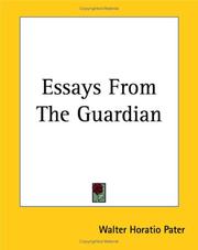 Cover of: Essays From The Guardian by Walter Pater