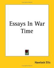 Cover of: Essays In War Time